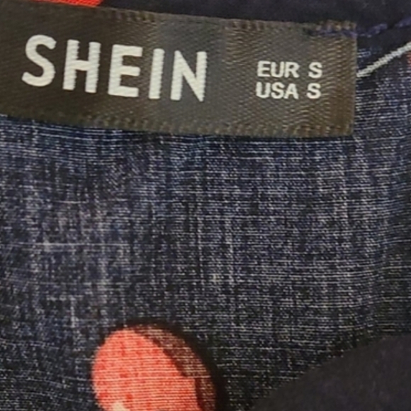 Cherry Print 🍒 Mini Dress in Navy, Size Small - Picture 4 of 5